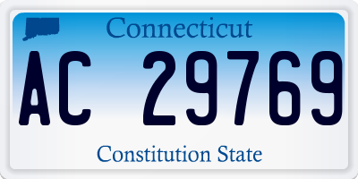 CT license plate AC29769