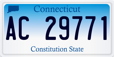 CT license plate AC29771