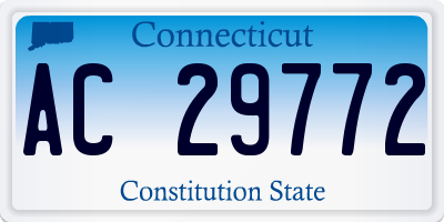 CT license plate AC29772