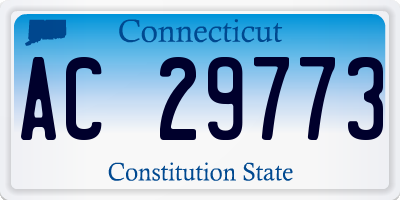 CT license plate AC29773