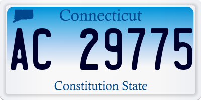 CT license plate AC29775