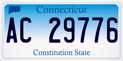 CT license plate AC29776