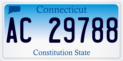 CT license plate AC29788