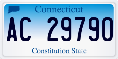 CT license plate AC29790
