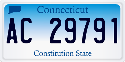 CT license plate AC29791