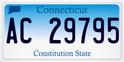 CT license plate AC29795