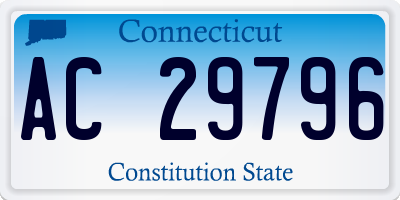 CT license plate AC29796