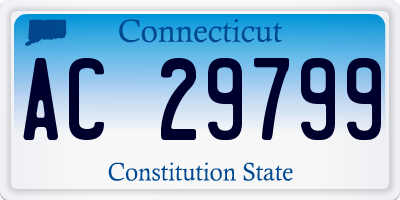 CT license plate AC29799