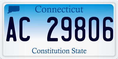 CT license plate AC29806