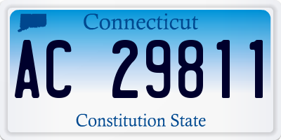 CT license plate AC29811