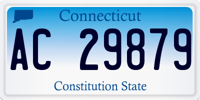 CT license plate AC29879
