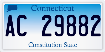 CT license plate AC29882