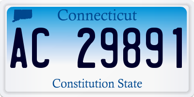 CT license plate AC29891