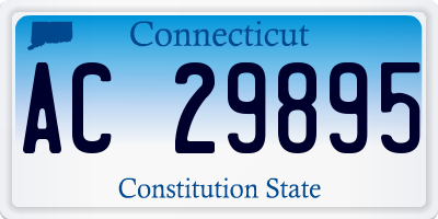 CT license plate AC29895