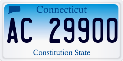 CT license plate AC29900