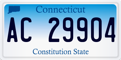 CT license plate AC29904