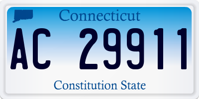 CT license plate AC29911