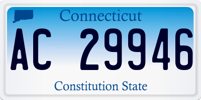 CT license plate AC29946