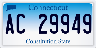 CT license plate AC29949