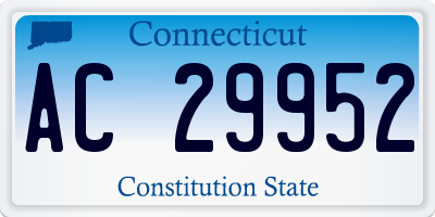 CT license plate AC29952