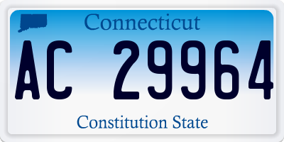 CT license plate AC29964
