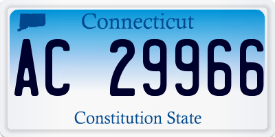 CT license plate AC29966