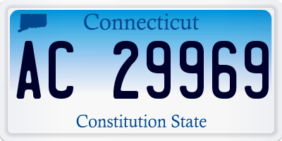 CT license plate AC29969