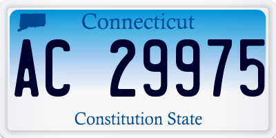 CT license plate AC29975