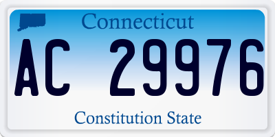 CT license plate AC29976