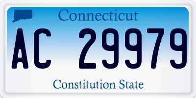 CT license plate AC29979