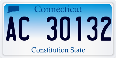 CT license plate AC30132