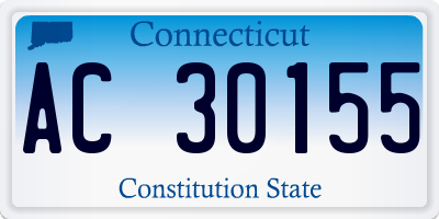CT license plate AC30155