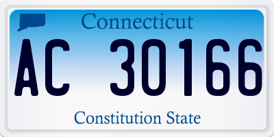 CT license plate AC30166