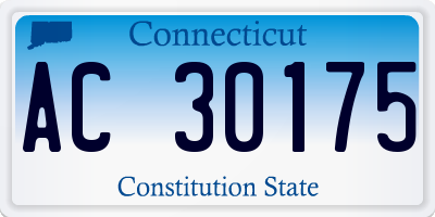 CT license plate AC30175