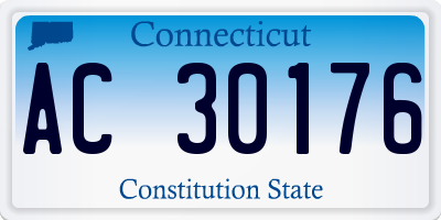 CT license plate AC30176