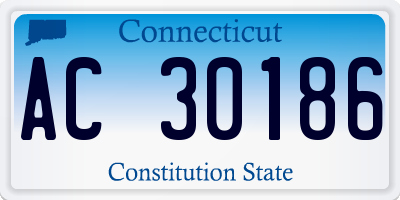 CT license plate AC30186