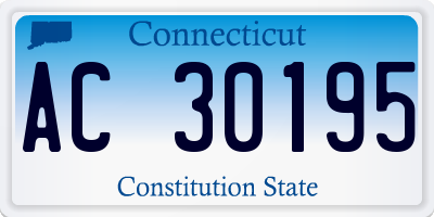 CT license plate AC30195
