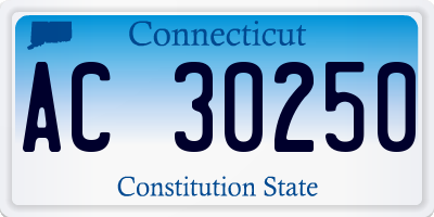 CT license plate AC30250