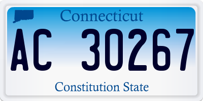 CT license plate AC30267