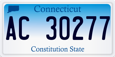 CT license plate AC30277