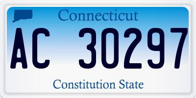 CT license plate AC30297