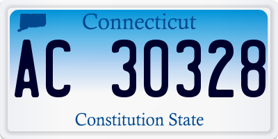 CT license plate AC30328