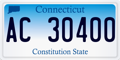 CT license plate AC30400