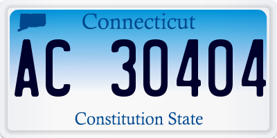CT license plate AC30404