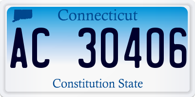CT license plate AC30406