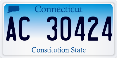 CT license plate AC30424
