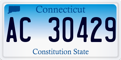 CT license plate AC30429