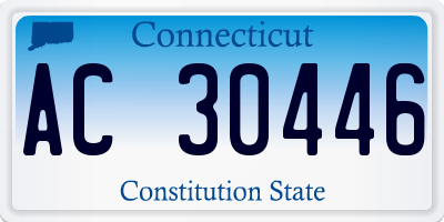 CT license plate AC30446