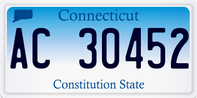 CT license plate AC30452