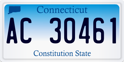 CT license plate AC30461